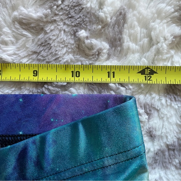 BlackMilk Galaxy Teal Leggings - Picture 4 of 8